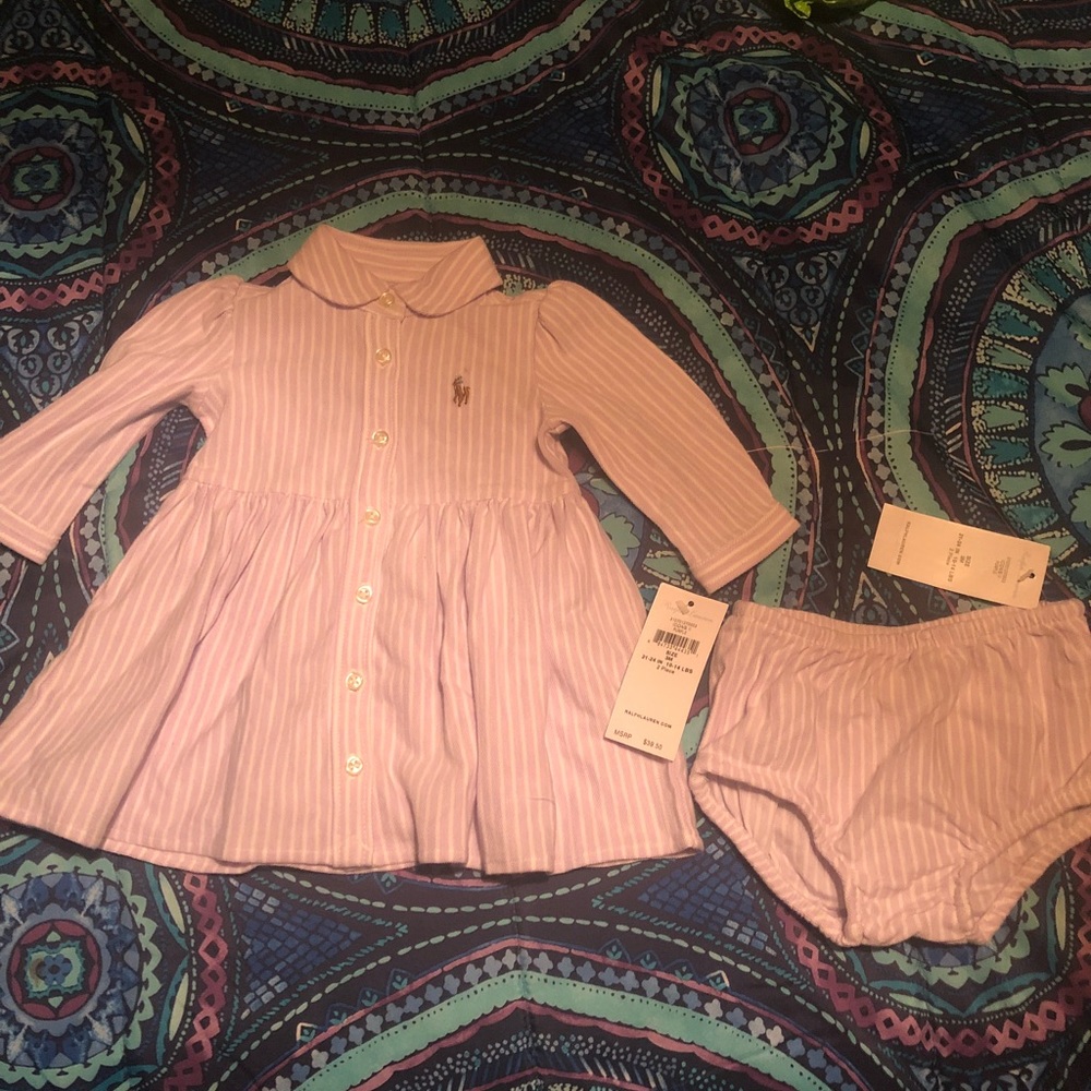 BNWT Ralph Lauren Dress, 3 Month